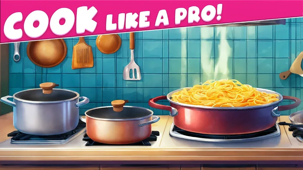 Cooking Taste Restaurant Games  [МОД Много монет] Screenshot 1