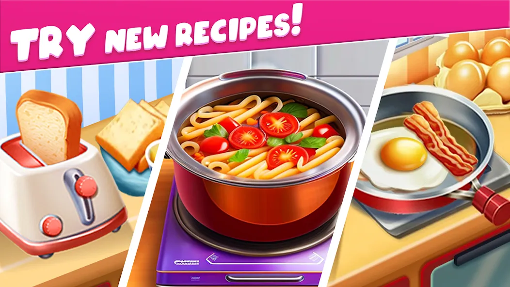 Cooking Taste Restaurant Games  [МОД Много монет] Screenshot 2