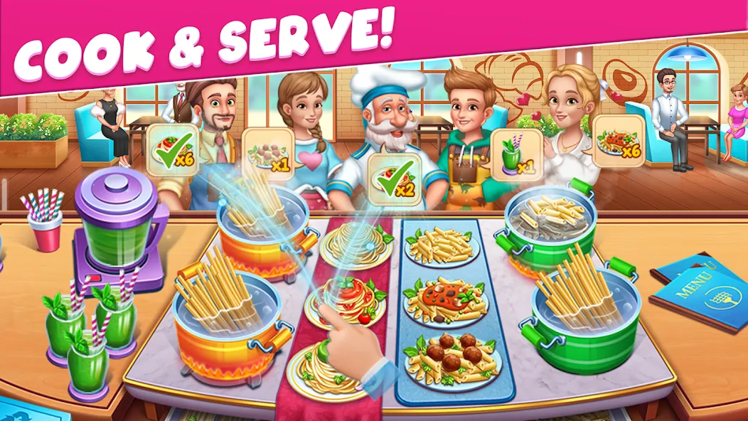 Cooking Taste Restaurant Games  [МОД Много монет] Screenshot 3