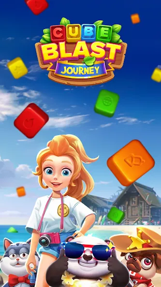 Cube Blast Journey: Toon & Toy (Кьюб Бласт Джорни)  [МОД Много монет] Screenshot 1