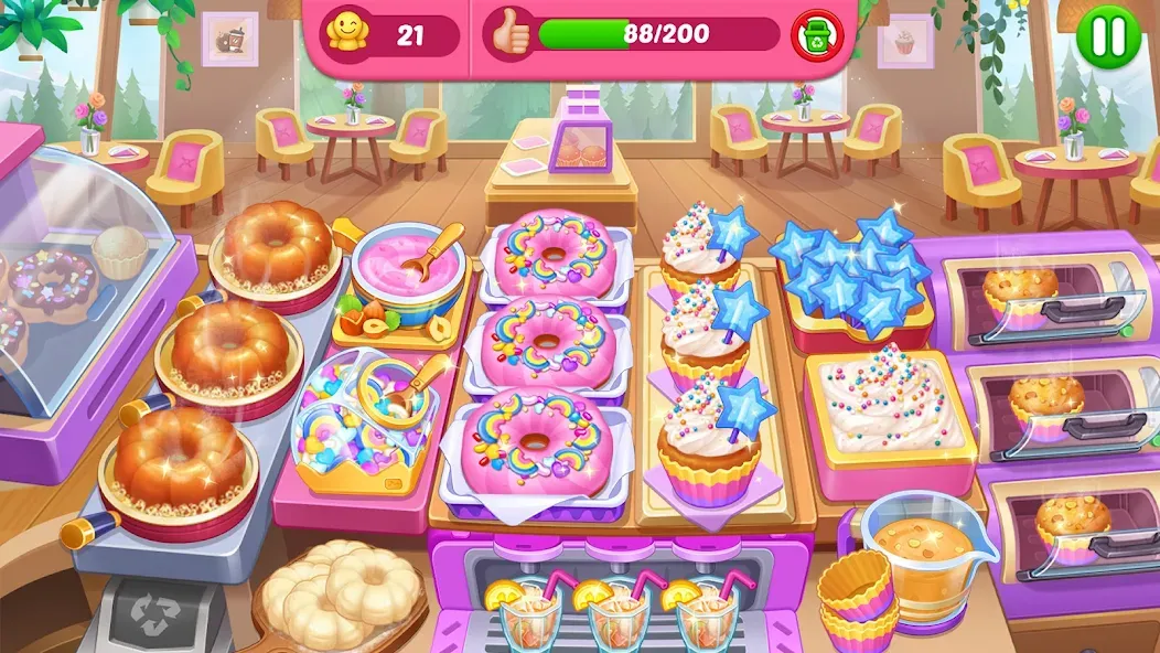 Crazy Cooking Diner: Chef Game (Крейзи кукинг дайнер)  [МОД Все открыто] Screenshot 5