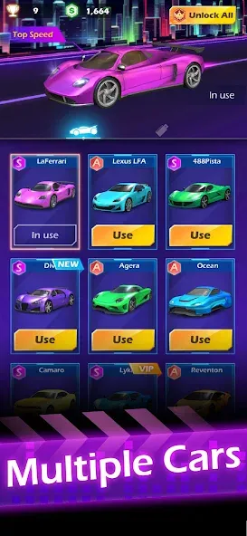 Beat Racing (Бит Рейсинг)  [МОД Меню] Screenshot 5