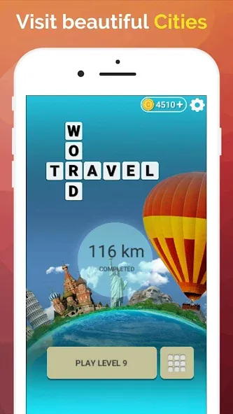 Word Travel: Wonders Trip Game  [МОД Menu] Screenshot 2