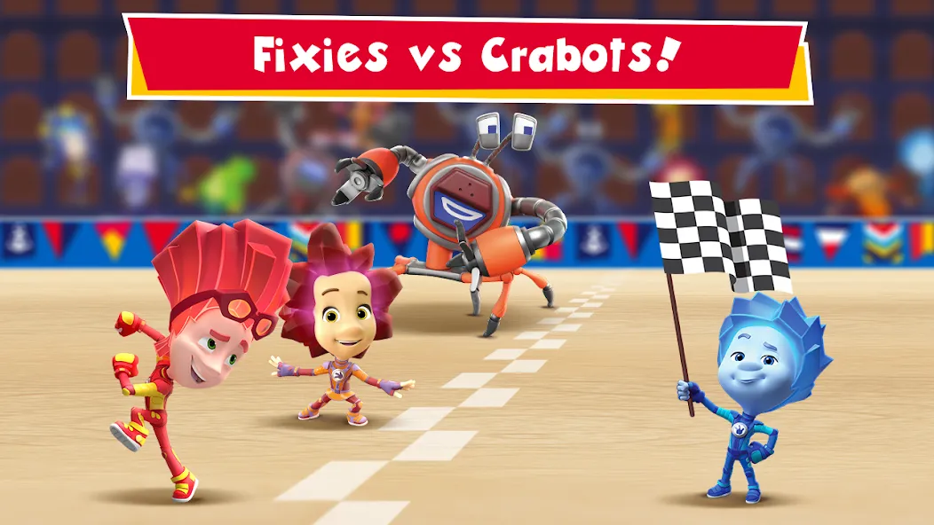 Fixies vs Crabots: Cool Game!  [МОД Menu] Screenshot 1