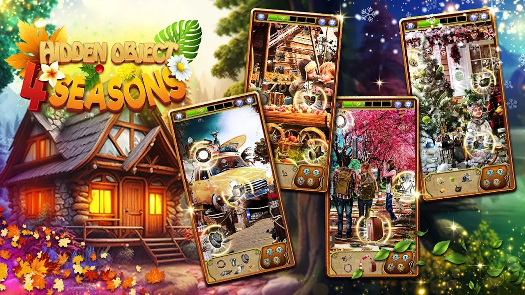 Hidden Object: 4 Seasons (Хидден Объект)  [МОД Бесконечные деньги] Screenshot 1