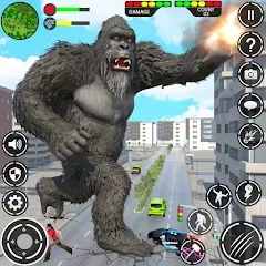 Скачать взлом Giant Gorilla Bigfoot Monster (Энгри Горилла)  [МОД Menu] - стабильная версия apk на Андроид