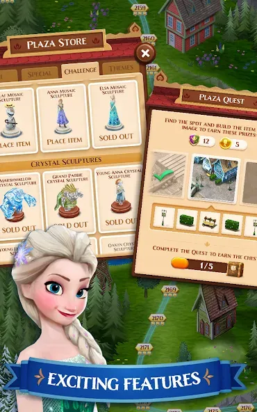 Disney Frozen Free Fall Games  [МОД Unlimited Money] Screenshot 2