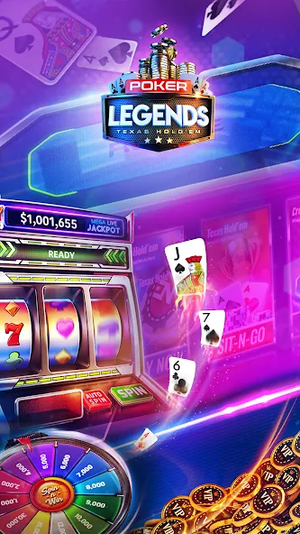 Poker Legends - Texas Hold'em (Покер Легенды)  [МОД Menu] Screenshot 2