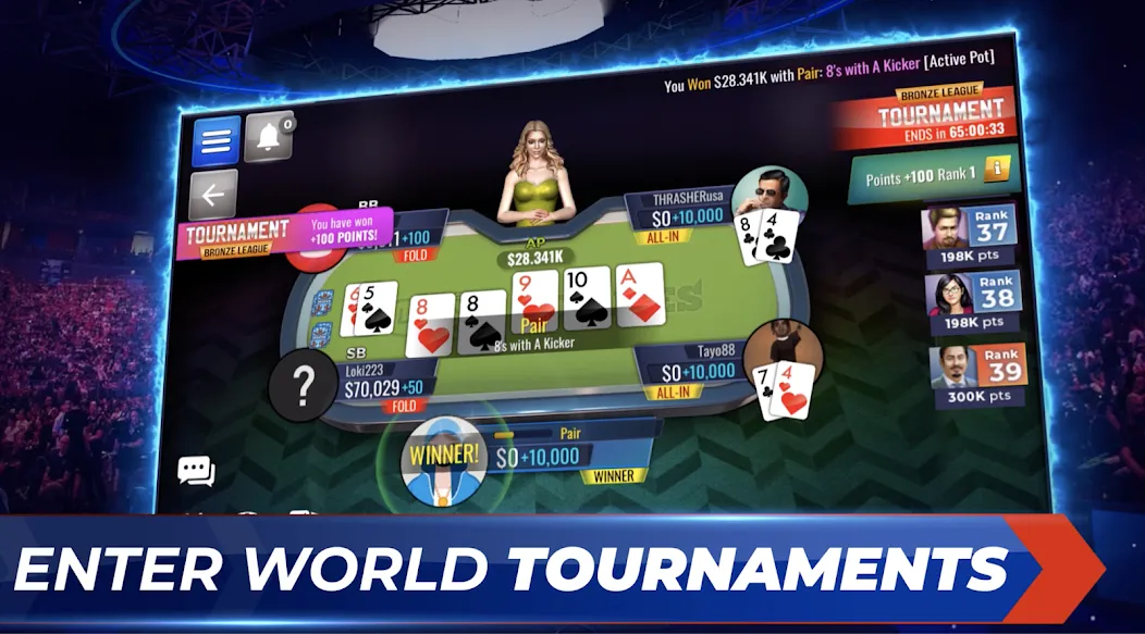 Poker Legends - Texas Hold'em (Покер Легенды)  [МОД Menu] Screenshot 4