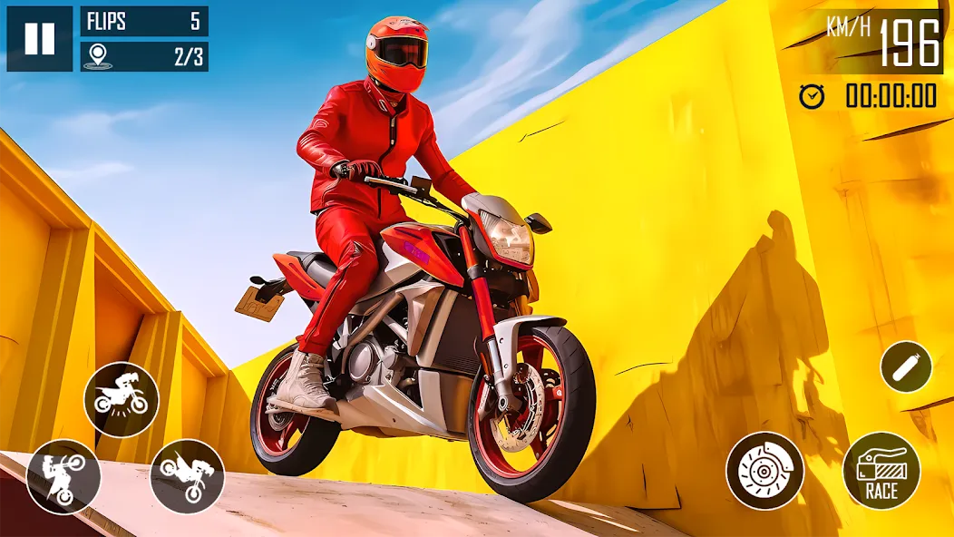 Ultimate Bike Stunt: Bike Game (Ультимейт Байк Стант)  [МОД Mega Pack] Screenshot 3