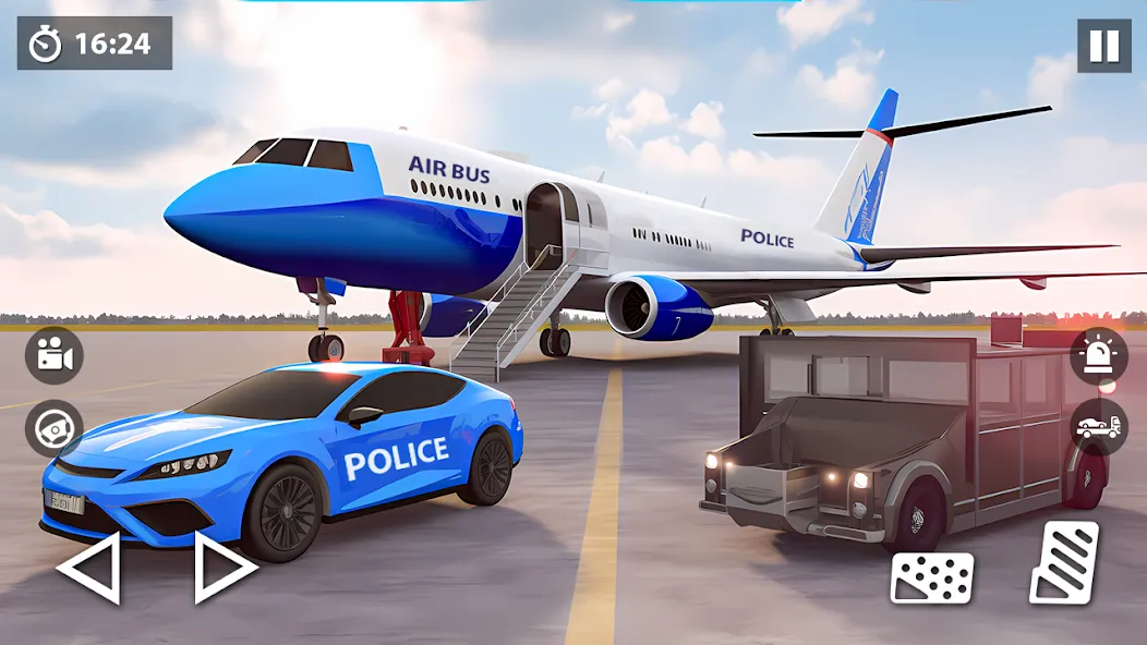 US Police Car Transporter Game (Полицейский транспорт игры)  [МОД Unlocked] Screenshot 2