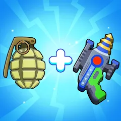 Скачать взломанную Merge Weapons：Air Island TD  [МОД Много монет] - стабильная версия apk на Андроид