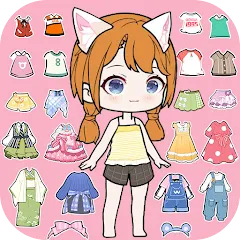 Скачать взлом YOYO Doll Anime Dress Up Game (ЙОЙО)  [МОД Много денег] - полная версия apk на Андроид