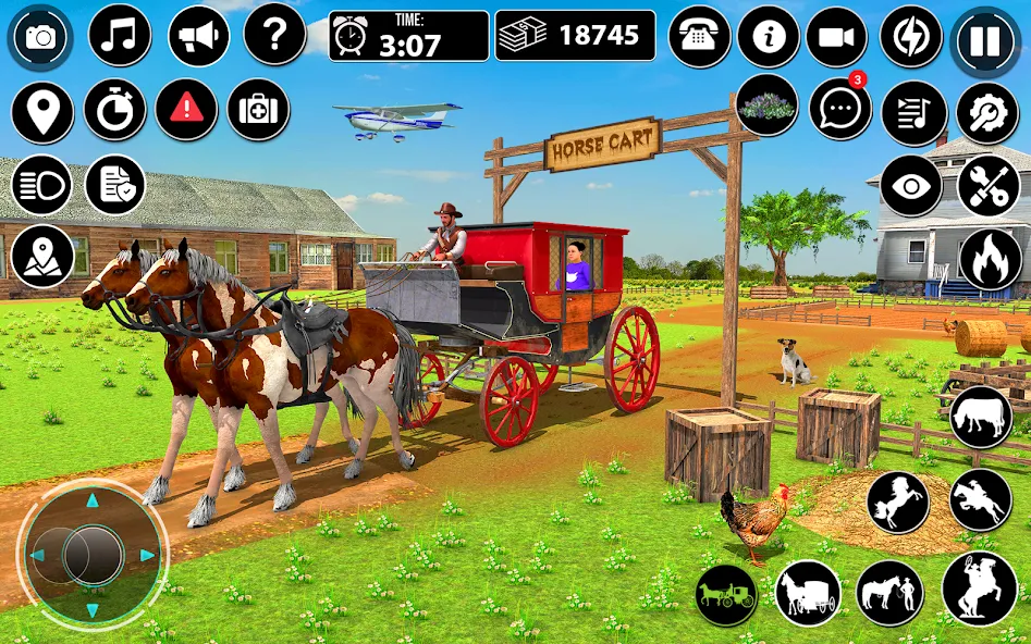 Horse Cart Taxi Transport Game  [МОД Menu] Screenshot 4