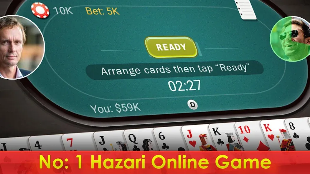 Hazari - 1000 Points Card Game (Хазари)  [МОД Меню] Screenshot 1