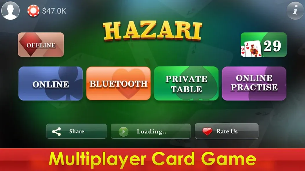 Hazari - 1000 Points Card Game (Хазари)  [МОД Меню] Screenshot 2