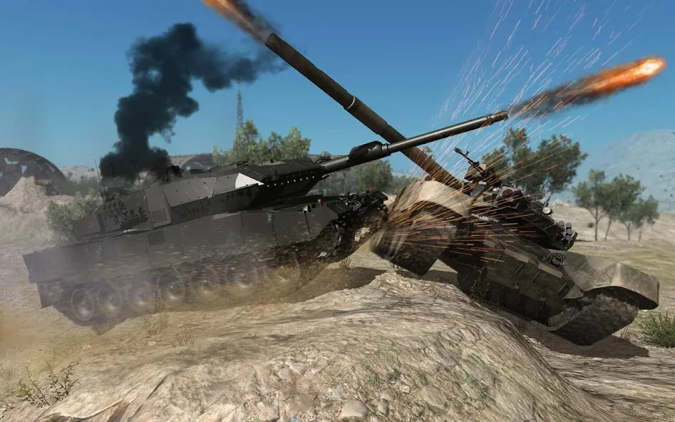 Real Tank Battle : War Machine (Реальное танковое сражение)  [МОД Много денег] Screenshot 1