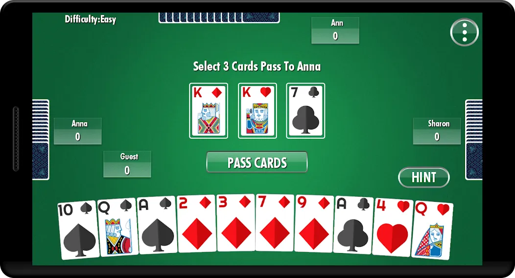 Hearts - Card Game (Хартс)  [МОД Menu] Screenshot 1