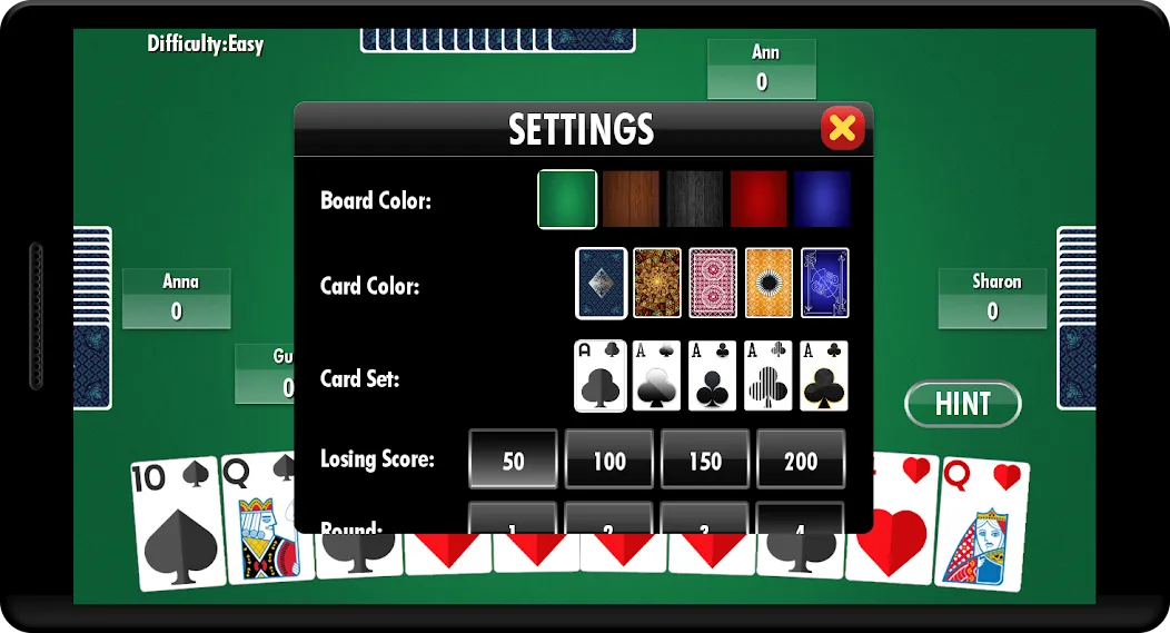 Hearts - Card Game (Хартс)  [МОД Menu] Screenshot 2