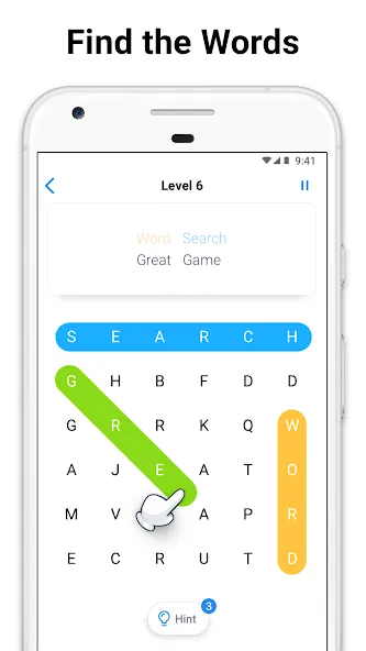 Word Search - crossword puzzle (Уорд Срч)  [МОД Mega Pack] Screenshot 1