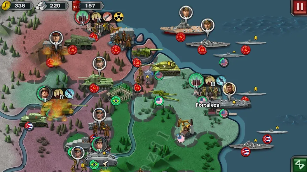 World Conqueror 3-WW2 Strategy (Ворлд Конкерор 3)  [МОД Меню] Screenshot 1