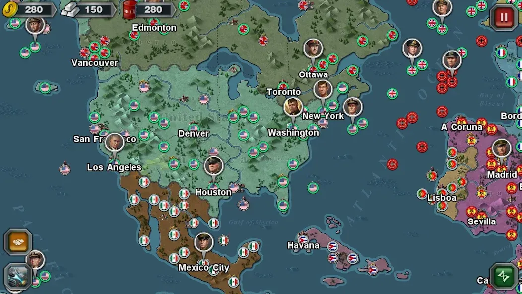 World Conqueror 3-WW2 Strategy (Ворлд Конкерор 3)  [МОД Меню] Screenshot 2