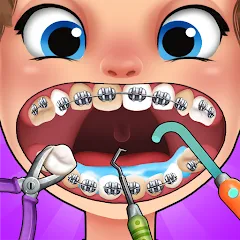 Взломанная Dentist games  [МОД Mega Pack] - последняя версия apk на Андроид