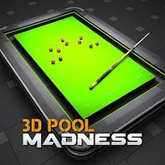 Скачать взлом 3D Pool Madness (Пул Безумие)  [МОД Много монет] - полная версия apk на Андроид