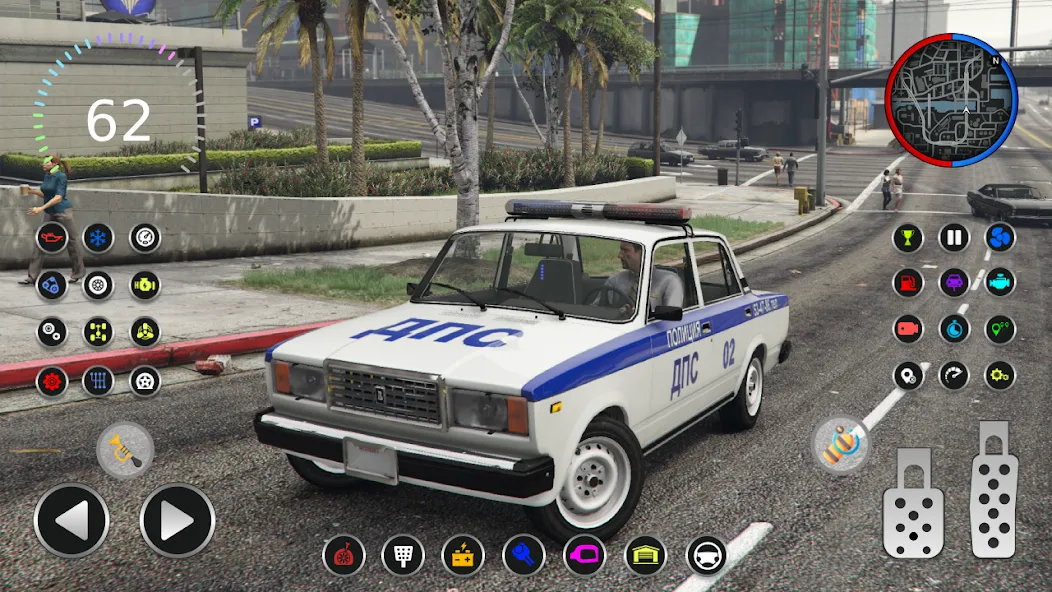 Police Car Riders: VAZ 2107  [МОД Unlimited Money] Screenshot 4