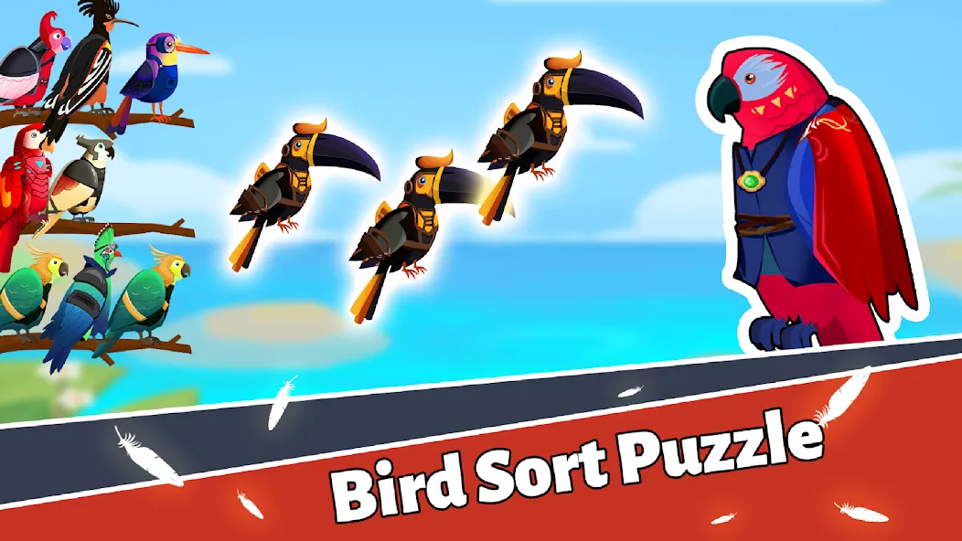 Bird Puzzle - Color Game  [МОД Unlocked] Screenshot 1