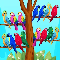 Скачать взлом Bird Puzzle - Color Game  [МОД Unlocked] - полная версия apk на Андроид