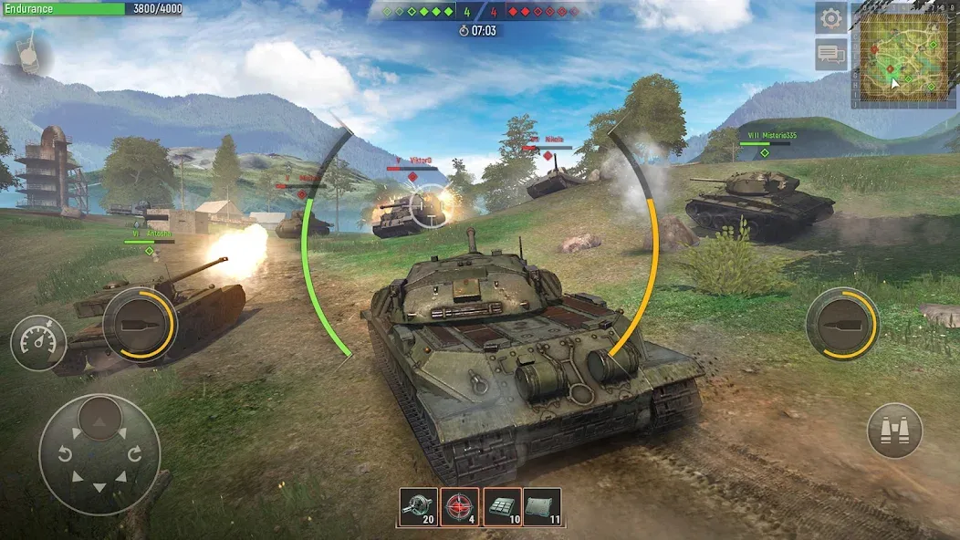 Battle Tanks: Tank Games WW2 (Бэтл Тэнкс)  [МОД Много монет] Screenshot 5