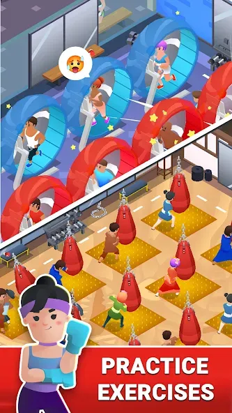 Boxing Gym Tycoon 3D: MMA Club (Боксерская Гимназия Тайкун 3D)  [МОД Unlocked] Screenshot 4