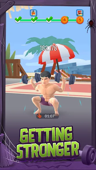 Idle Gym Life: Strong Man (Айдл Джим Лайф)  [МОД Много монет] Screenshot 2