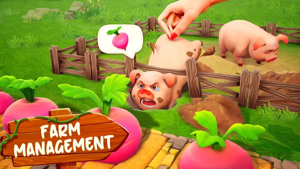 Family Farm Adventure (Семейное фермерское приключение)  [МОД Много монет] Screenshot 4