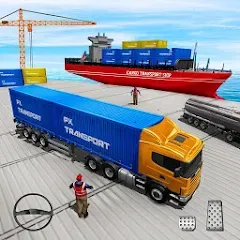 Скачать взломанную Cargo Transport Truck Driving (Грузовик перевозки грузов)  [МОД Menu] - последняя версия apk на Андроид