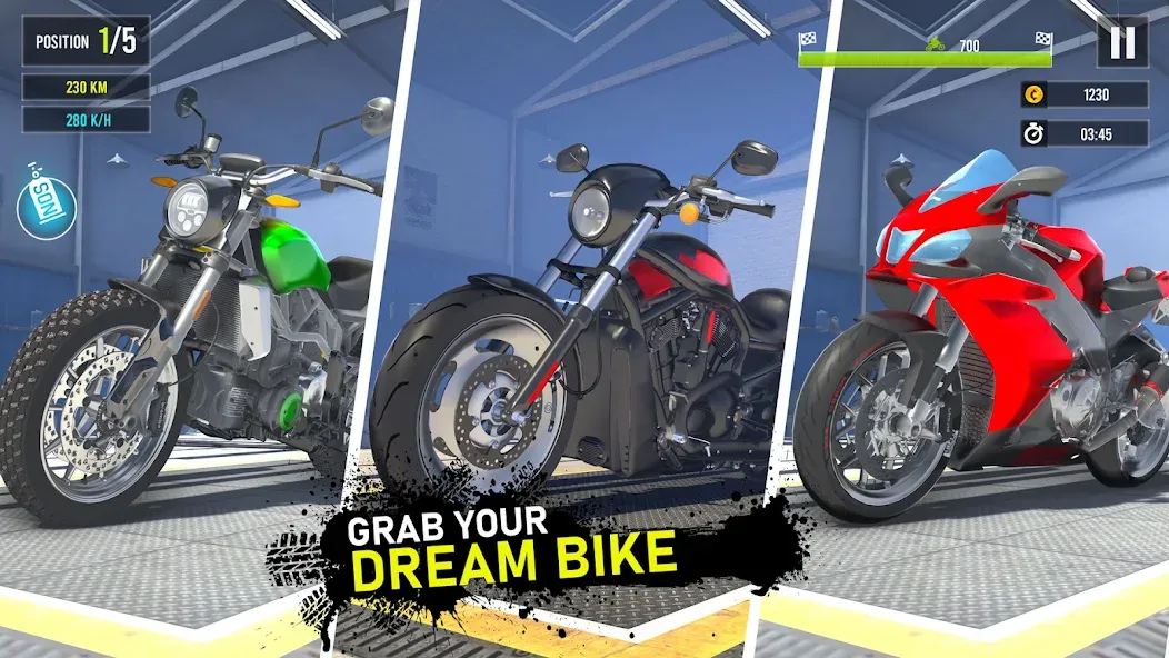 Moto Traffic Bike Race Game 3d (Мото Трафик Байк Рейс Гейм 3д)  [МОД Unlimited Money] Screenshot 2