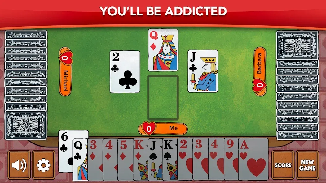 Hearts - Card Game Classic (Хартс)  [МОД Mega Pack] Screenshot 5