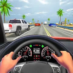 Взломанная Traffic Racing In Car Driving (Трафик Рейсинг Ин Кар Драйвинг)  [МОД Mega Pack] - стабильная версия apk на Андроид