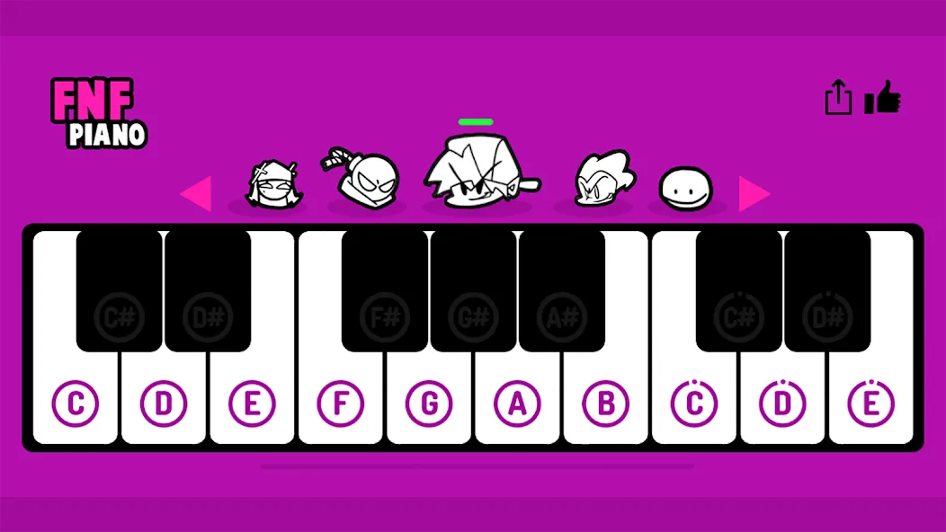 FNF Piano (ФНФ Пиано)  [МОД Unlocked] Screenshot 2