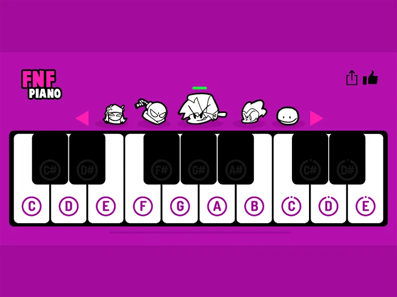 FNF Piano (ФНФ Пиано)  [МОД Unlocked] Screenshot 4