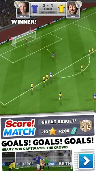 Score! Match - PvP Soccer  [МОД Menu] Screenshot 1