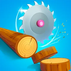 Взлом Idle Cutter: Wood Slice (Айдл Катер)  [МОД Все открыто] - последняя версия apk на Андроид