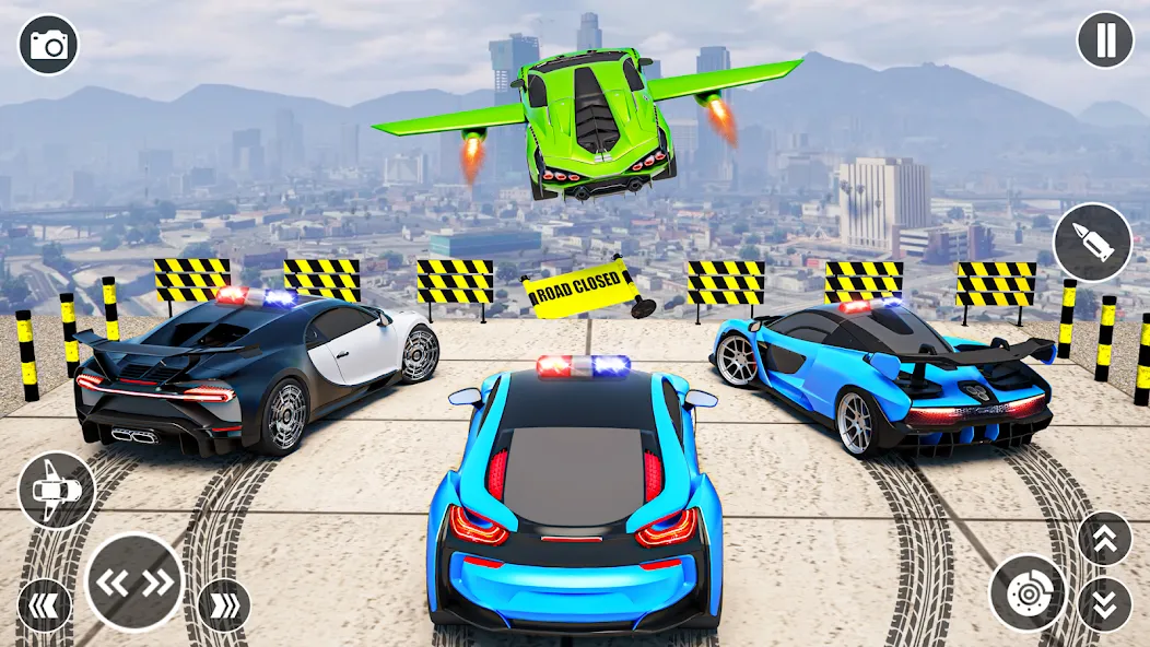 Flying Car Robot Shooting Game  [МОД Unlocked] Screenshot 2