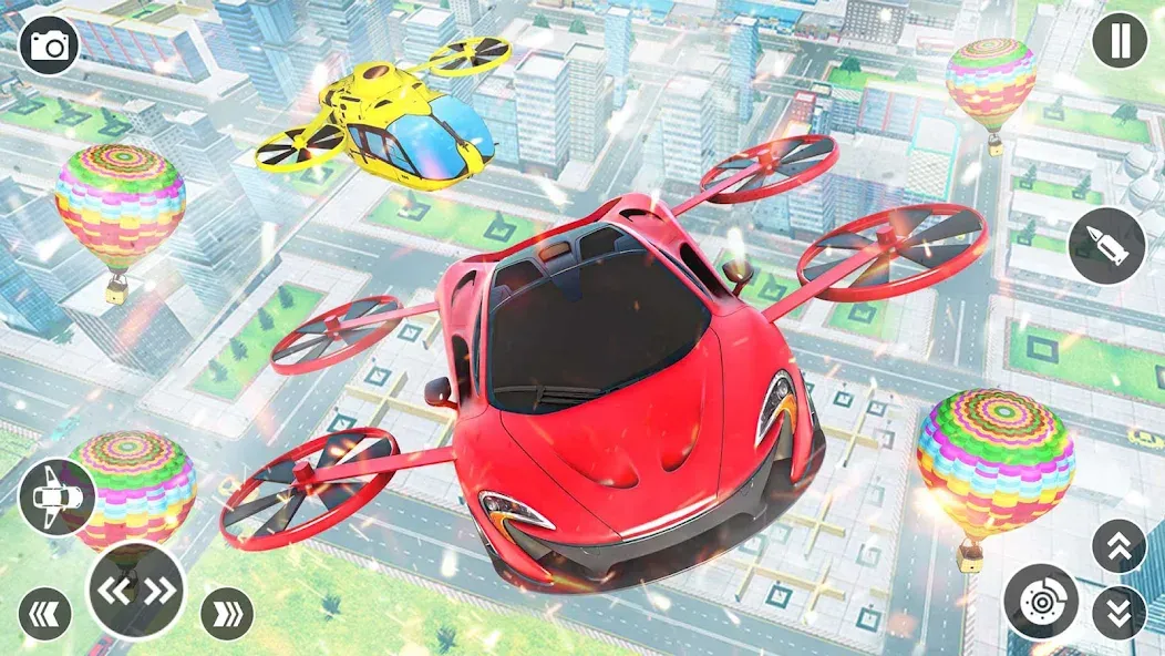 Flying Car Robot Shooting Game  [МОД Unlocked] Screenshot 5