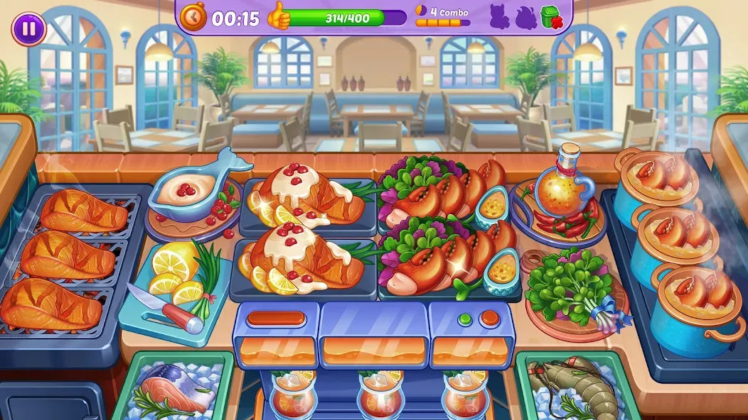 Cooking Crush - Cooking Game (Кукинг Краш)  [МОД Unlocked] Screenshot 2