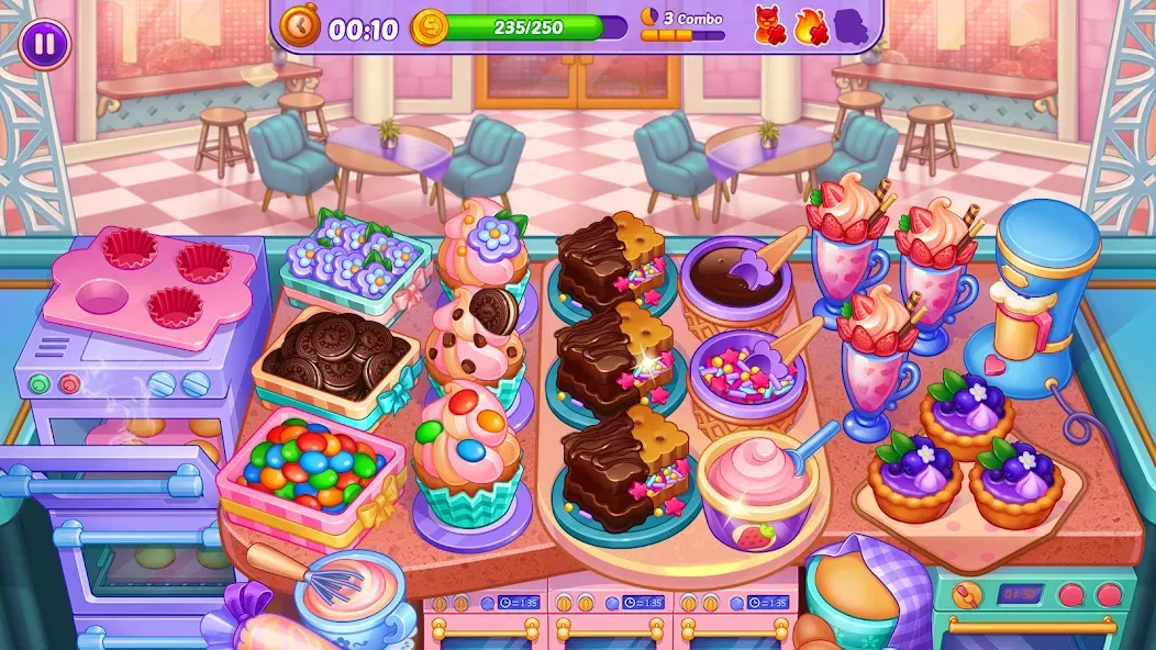 Cooking Crush - Cooking Game (Кукинг Краш)  [МОД Unlocked] Screenshot 3