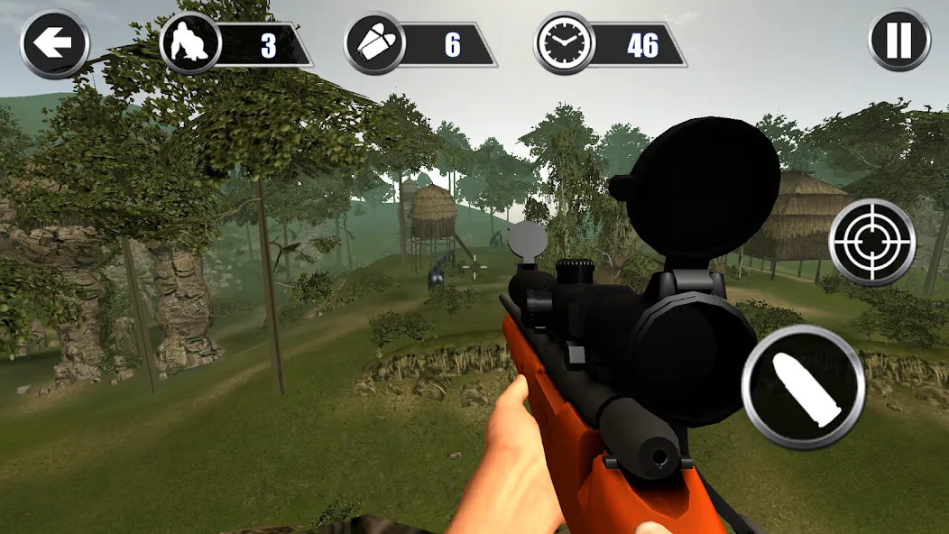 Gorilla Hunter: Hunting games (Горилла Хантер)  [МОД Много денег] Screenshot 3