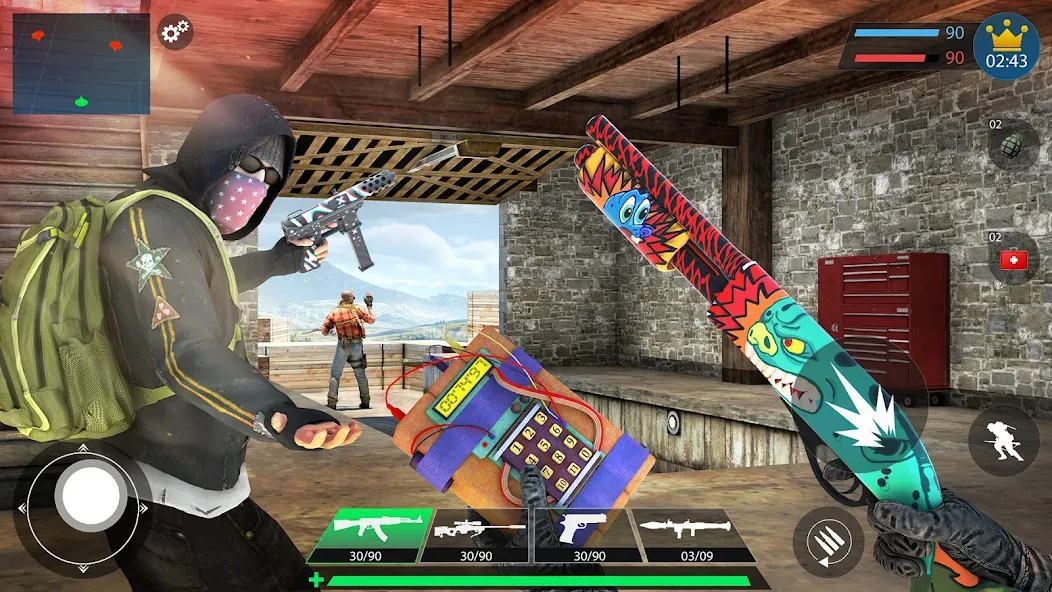 Commando Gun Shooting Games 3D  [МОД Unlocked] Screenshot 5