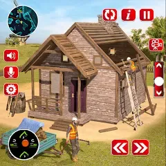 Взлом Wood House Construction Game  [МОД Много денег] - последняя версия apk на Андроид